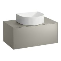 LAUFEN SONAR Skrinka pod umývadlo, s 1 zásuvkou, pre umývadlové misy H812340, H812341, H812342, H812343, s výrezom uprostred, 775x455x340 mm, Titán 042, H4054110340421