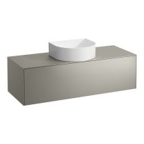 LAUFEN SONAR Skrinka pod umývadlo, s 1 zásuvkou, pre umývadlové misy H812340, H812341, H812342, H812343, s výrezom uprostred, 1175x455x340 mm, Titán 042, H4054210340421