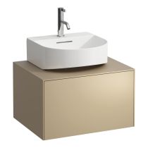 LAUFEN SONAR Skrinka pod umývadlo s 1 zásuvkou, pre umývadielko H816341, s výrezom uprostred, 575x455x340 mm, Zlato 040, H4054310340401