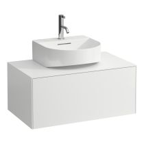 LAUFEN SONAR Skrinka pod umývadlo, s 1 zásuvkou, pre umývadielka H816341/H816342, s výrezom uprostred, 775x455x340 mm, Biela matná 170, H4054410341701
