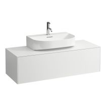 LAUFEN SONAR Skrinka pod umývadlo, s 1 zásuvkou, pre umývadielka H816341/H816342, s výrezom uprostred, 1175x455x340 mm, Biela matná 170, H4054510341701