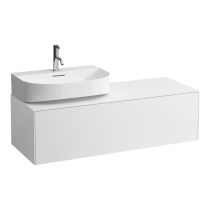 LAUFEN SONAR Skrinka pod umývadlo, s 1 zásuvkou, pre umývadielka H816341/H816342, s výrezom vľavo, 1175x455x340 mm, Biela matná 170, H4054520341701