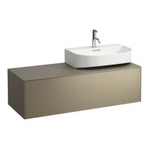 LAUFEN SONAR Skrinka pod umývadlo, s 1 zásuvkou, pre umývadielka H816341/H816342, s výrezom vpravo, 1175x455x340 mm, Titán 042, H4054530340421