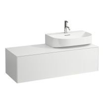 LAUFEN SONAR Skrinka pod umývadlo, s 1 zásuvkou, pre umývadielka H816341/H816342, s výrezom vpravo, 1175x455x340 mm, Biela matná 170, H4054530341701