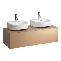 LAUFEN SONAR Skrinka pod umývadlo, s 1 zásuvkou, pre umývadielka H816341, s výrezom vľavo a vpravo, 1175x455x340 mm, Meď 041, H4054540340411