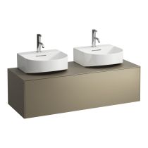 LAUFEN SONAR Skrinka pod umývadlo, s 1 zásuvkou, pre umývadielka H816341, s výrezom vľavo a vpravo, 1175x455x340 mm, Titán 042, H4054540340421