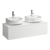 LAUFEN SONAR Skrinka pod umývadlo, s 1 zásuvkou, pre umývadielka H816341, s výrezom vľavo a vpravo, 1175x455x340 mm, Biela matná 170, H4054540341701