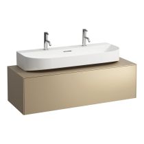 LAUFEN SONAR Skrinka pod umývadlo, s 1 zásuvkou, pre umývadlo H816347, s výrezom uprostred, 1175x455x340 mm, Zlato 040, H4054610340401