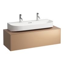 LAUFEN SONAR Skrinka pod umývadlo, s 1 zásuvkou, pre umývadlo H816347, s výrezom uprostred, 1175x455x340 mm, Meď 041, H4054610340411