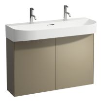 LAUFEN SONAR Skrinka pod umývadlo, 2 dvierka, pre umývadlo H810347, 975x240x600 mm, Titán 042, H4054840340421