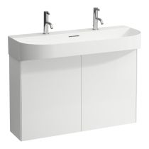 LAUFEN SONAR Skrinka pod umývadlo, 2 dvierka, pre umývadlo H810347, 975x240x600 mm, Biela matná 170, H4054840341701