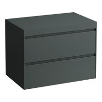 LAUFEN LANI Modulárna zostava 800, umývadlová doska 65 mm (.260 šedá traffic), bez výrezu, s 2 zásuvkami, 785x495x580 mm, Šedá traffic 266, H4055501122661