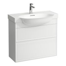 LAUFEN THE NEW CLASSIC Skrinka pod umývadlo, s 2 zásuvkami, pre umývadlá H813855, 775x315x675 mm, Biela lakovaná 631, H4060420856311