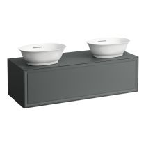 LAUFEN THE NEW CLASSIC Skrinka pod umývadlo 1200, s 1 zásuvkou, pre umývadlové misy H812850/H812851, 1175x455x345 mm, Šedá traffic 627, H4060800856271