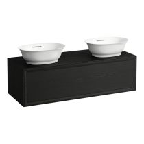 LAUFEN THE NEW CLASSIC Skrinka pod umývadlo 1200, s 1 zásuvkou, pre umývadlové misy H812850/H812851, 1175x455x345 mm, Černený dub 628, H4060800856281