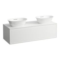 LAUFEN THE NEW CLASSIC Skrinka pod umývadlo 1200, s 1 zásuvkou, pre umývadlové misy H812850/H812851, 1175x455x345 mm, Biela lakovaná 631, H4060800856311