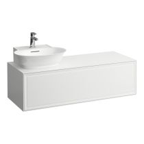 LAUFEN THE NEW CLASSIC Skrinka pod umývadlo, s 1 zásuvkou, s výrezom vľavo, pre umývadlá 816852, 1175x455x345 mm, Biela lakovaná 631, H4060850856311