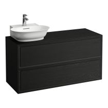LAUFEN THE NEW CLASSIC Skrinka pod umývadlo, s 2 zásuvkami, s výrezom vľavo, pre umývadlá 816852, 1175x455x600 mm, Černený dub 628, H4060870856281