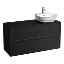 LAUFEN THE NEW CLASSIC Skrinka pod umývadlo, s 2 zásuvkami, s výrezom vpravo, pre umývadlá 816852, 1175x455x600 mm, Černený dub 628, H4060880856281