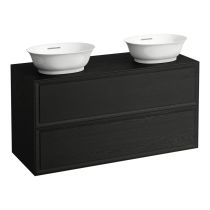 LAUFEN THE NEW CLASSIC Skrinka pod umývadlo 1200, s 2 zásuvkami, pre umývadlové misy H812850/H812851, 1175x455x600 mm, Černený dub 628, H4060890856281
