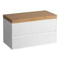 LAUFEN LANI Modulárna zostava 1000, umývadlová doska 65 mm (.267 divoký dub), bez výrezu, s 2 zásuvkami, 985x495x580 mm, Multicolour farby 999, H4065601129991