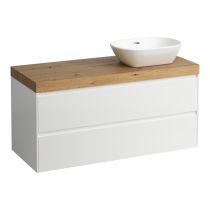 LAUFEN LANI Modulárna zostava 1200, umývadlová doska 65 mm (.267 divoký dub), s výrezom vpravo, s 2 zásuvkami, 1185x495x580 mm, Multicolour farby 999, H4065731129991
