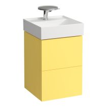 LAUFEN Kartell LAUFEN Skrinka pod umývadlo, s 2 zásuvkami, vrátane zásuvkového organizéra, pre umývadielko H815331, 440x450x600 mm, Horčicovo žltá 644, H4075080336441
