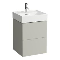 LAUFEN Kartell LAUFEN Skrinka pod umývadlo, s 2 zásuvkami, vrátane zásuvkového organizéra, pre umývadlo H810332, 480x450x600 mm, Kamienky šedé 641, H4075090336411