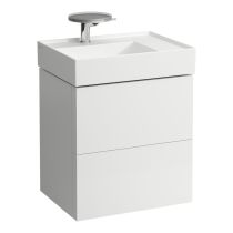 LAUFEN Kartell LAUFEN Skrinka pod umývadlo, s 2 zásuvkami, vrátane zásuvkového organizéra, pre umývadlo H810334, 580x450x600 mm, Biela matná 640, H4075580336401