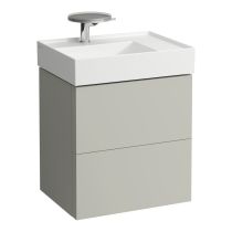 LAUFEN Kartell LAUFEN Skrinka pod umývadlo, s 2 zásuvkami, vrátane zásuvkového organizéra, pre umývadlo H810334, 580x450x600 mm, Kamienky šedé 641, H4075580336411