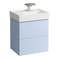 LAUFEN Kartell LAUFEN Skrinka pod umývadlo, s 2 zásuvkami, vrátane zásuvkového organizéra, pre umývadlo H810335, 580x450x600 mm, Šedomodrá 645, H4075680336451