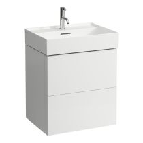 LAUFEN Kartell LAUFEN Skrinka pod umývadlo, s 2 zásuvkami, vrátane zásuvkového organizéra, pre umývadlá H810333, H810338, H810339, H813332, 580x450x600 mm, Biela matná 640, H4075690336401