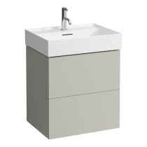 LAUFEN Kartell LAUFEN Skrinka pod umývadlo, s 2 zásuvkami, vrátane zásuvkového organizéra, pre umývadlá H810333, H810338, H810339, H813332, 580x450x600 mm, Kamienky šedé 641, H4075690336411
