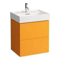 LAUFEN Kartell LAUFEN Skrinka pod umývadlo, s 2 zásuvkami, vrátane zásuvkového organizéra, pre umývadlá H810333, H810338, H810339, H813332, 580x450x600 mm, Okrovo hnedá 643, H4075690336431