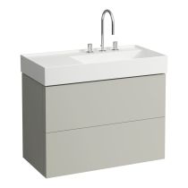 LAUFEN Kartell LAUFEN Skrinka pod umývadlo, s 2 zásuvkami, vrátane zásuvkového organizéra, pre umývadlo H810339, 880x450x600 mm, Kamienky šedé 641, H4076080336411