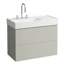 LAUFEN Kartell LAUFEN Skrinka pod umývadlo, s 2 zásuvkami, vrátane zásuvkového organizéra, pre umývadlo H810338, 880x450x600 mm, Kamienky šedé 641, H4076180336411