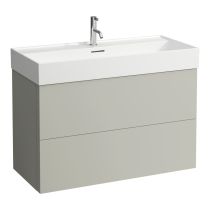 LAUFEN Kartell LAUFEN Skrinka pod umývadlo, s 2 zásuvkami, pre umývadlo H810337, 985x450x600 mm, Kamienky šedé 641, H4076320336411