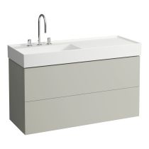 LAUFEN Kartell LAUFEN Skrinka pod umývadlo, s 2 zásuvkami, vrátane zásuvkového organizéra, pre umývadlo H813332, 1180x450x600 mm, Kamienky šedé 641, H4076480336411