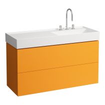 LAUFEN Kartell LAUFEN Skrinka pod umývadlo, s 2 zásuvkami, pre umývadlo 813333, 1180x450x600 mm, Okrovo hnedá 643, H4076490336431