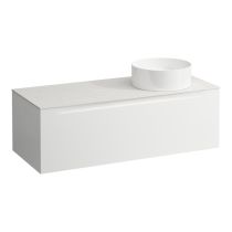 LAUFEN ARUN Zásuvkový element 1200, s 1 zásuvkou, s výrezom vpravo, s vrchnou doskou Ardesia Bianca, 1205x505x390 mm, Multicolour farby 999, H4141231519991