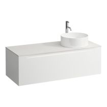 LAUFEN ARUN Zásuvkový element 1200, s 1 zásuvkou, s výrezom vpravo, s vrchnou doskou Ardesia Bianca vr. otvoru pre batériu, 1205x505x390 mm, Multicolour farby 999, H4141271519991