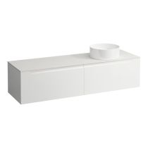 LAUFEN ARUN Zásuvkový element 1600, s 2 zásuvkami, s výrezom vpravo, s vrchnou doskou Ardesia Bianca, 1605x505x390 mm, Multicolour farby 999, H4141431519991