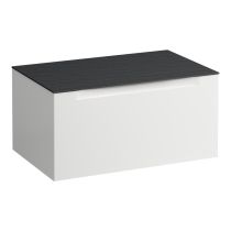 LAUFEN ARUN Zásuvkový element 800, s 1 zásuvkou, bez výrezu, s vrchnou doskou Ardesia Nera, 805x505x390 mm, Multicolour farby 999, H4151001519991