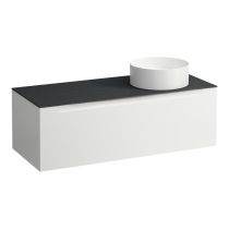 LAUFEN ARUN Zásuvkový element 1200, s 1 zásuvkou, s výrezom vpravo, s vrchnou doskou Ardesia Nera, 1205x505x390 mm, Multicolour farby 999, H4151231519991