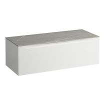 LAUFEN ARUN Zásuvkový element 1200, s 1 zásuvkou, bez výrezu, s vrchnou doskou Piasentina Grigio, 1205x505x390 mm, Multicolour farby 999, H4161201519991