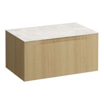 LAUFEN ARUN Zásuvkový element 800, s 1 zásuvkou, bez výrezu, s vrchnou doskou Botticino Crema, 805x505x390 mm, Špeciálne farby 990, H4171001519901