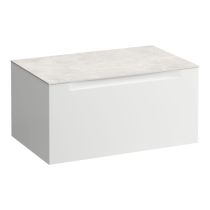 LAUFEN ARUN Zásuvkový element 800, s 1 zásuvkou, bez výrezu, s vrchnou doskou Botticino Crema, 805x505x390 mm, Multicolour farby 999, H4171001519991