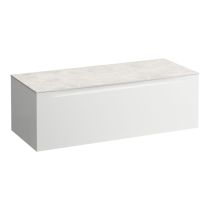 LAUFEN ARUN Zásuvkový element 1200, s 1 zásuvkou, bez výrezu, s vrchnou doskou Botticino Crema, 1205x505x390 mm, Multicolour farby 999, H4171201519991