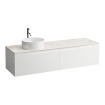 LAUFEN ARUN Zásuvkový element 1600, s 2 zásuvkami, s výrezom vľavo, s vrchnou doskou Botticino Crema vr. otvoru pre batériu, 1605x505x390 mm, Multicolour farby 999, H4171461519991