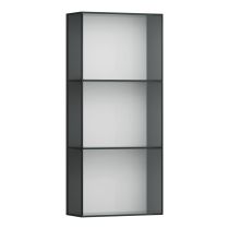 LAUFEN ARUN Stredná skrinka, otvorená predná časť, dymové sklo 8 mm, 400x170x900 mm, Multicolour farby 999, H4195201519991